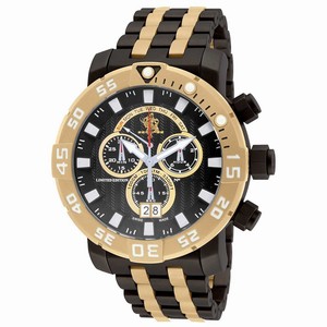 Invicta Black Dial Titanium Band Watch #14255 (Men Watch)