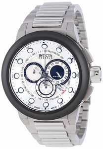 Invicta Silver Dial Luminescent Hands Stop Watch Watch #14301 (Men Watch)