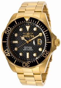 Invicta Pro Diver Quartz Analog Date Black Bezel Stainless Steel Watch # 14356 (Men Watch)
