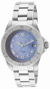 Invicta Angel Quartz Analog Date Blue Dial Stainless Steel Watch # 14361 (Women Watch)