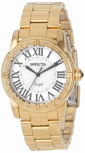 Invicta Angel Quartz Analog Date Silver Dial Stainless Steel Watch # 14374 (Women Watch)