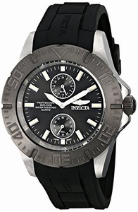 Invicta Japanese Quartz Black Watch #14386 (Men Watch)