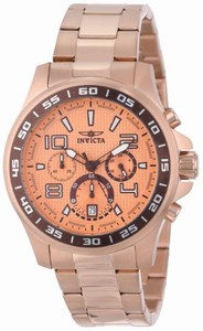 Invicta Japanese Quartz rose gold Watch #14393 (Men Watch)