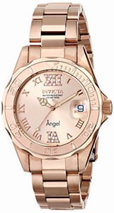 Invicta Swiss Quartz rose gold Watch #14398 (Women Watch)