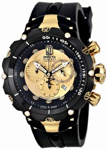 Invicta Swiss Quartz Gold Watch #14416 (Men Watch)