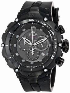Invicta Jason Taylor Chronograph Date Black Silicone Limited Edition Watch #14422 (Men Watch)