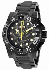 Invicta Jason Taylor Quartz Chronograph Date Black Dial Limited Edition Stainless Steel Watch # 14453 (Men Watch)