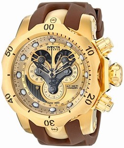 Invicta Gold Dial Stainless Steel Band Watch #14464 (Men Watch)