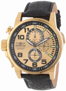 Invicta Japanese Quartz Gold Watch #14475 (Men Watch)