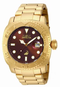 Invicta Pro Diver Automatic Analog Date Brown Dial Stainless Steel Watch # 14486 (Men Watch)