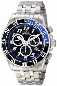 Invicta Black And Blue Quartz Watch #14511 (Men Watch)