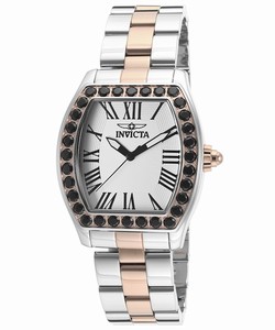 Invicta White Dial Stainless Steel Band Watch #14532 (Women Watch)