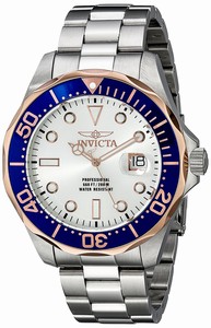 Invicta Silver Dial Stainless Steel Band Watch #14544 (Men Watch)