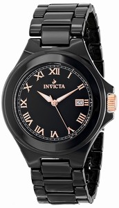 Invicta Quartz Analog Date Black Ceramic Watch #14581 (Men Watch)