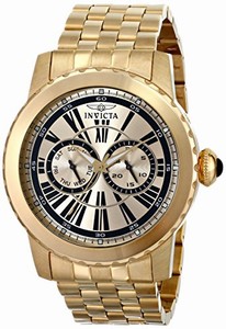 Invicta Swiss Quartz Gold Watch #14588 (Men Watch)