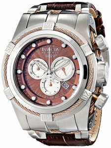 Invicta Brown Dial Stainless Steel Band Watch #14612 (Men Watch)