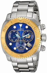 Invicta Blue Dial Stainless Steel Band Watch #14647 (Men Watch)