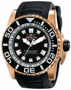 Invicta Pro Diver Quartz Analog Black Polyurethane Watch # 14666 (Men Watch)
