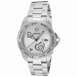 Invicta Silver Dial Stainless Steel Band Watch #14729 (Women Watch)