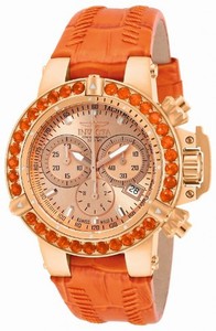 Invicta Swiss Made Ronda 5040.D Quartz Chronograph Rose Gold Watch #14766 (Women Watch)