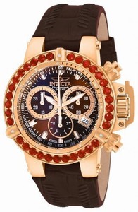 Invicta Swiss Made Ronda 5040.D Quartz Chronograph Brown Watch #14767 (Women Watch)