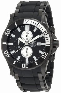 Invicta Quartz Black Ion-plated Stainless Steel Watch #1480 (Watch)