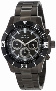 Invicta Japanese Quartz Black Watch #14812 (Men Watch)
