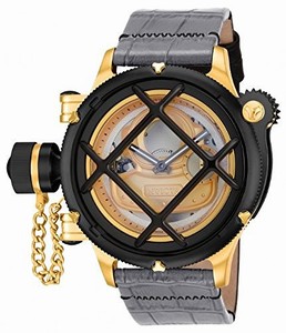 Invicta Swiss Made ETA 6497 Mechanical Hand-wind w/ 17 Jewels Gold Watch #14816 (Men Watch)