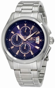 Invicta Specialty Quartz Chronograph Date Blue Dial Stainless Steel Watch # 1482 (Men Watch)
