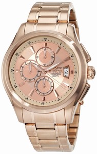 Invicta Rose Gold Tone Dial 18k Rose Gold Plated Stainless Steel Watch #1485 (Men Watch)