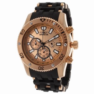 Invicta Swiss Quartz rose gold Watch #14861 (Men Watch)