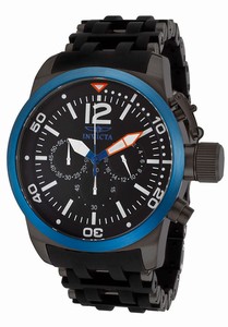 Invicta Sea Spider Quartz Chronograph Black Dial Polyurethane and Stainless Steel Watch # 14869 (Men Watch)