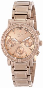 Invicta Swiss Quartz rose gold Watch #14874 (Women Watch)