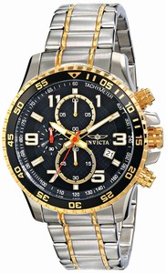 Invicta Black Dial Stainless Steel Band Watch #14876 (Men Watch)