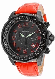 Invicta Pro Diver Quartz Chronograph Date Black Dial Leather Watch # 14926 (Men Watch)