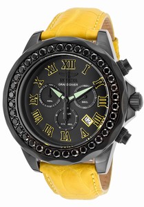 Invicta Pro Diver Quartz Chronograph Date Yellow Leather Watch # 14927 (Men Watch)