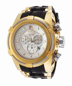 Invicta Silver-tone Dial Polyurethane Watch #14954BWB (Men Watch)