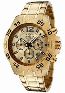 Invicta Specialty Quartz Chronograph Date Gold Tone Stainless Steel Watch # 1503_Invicta (Men Watch)