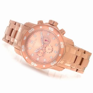 Invicta Swiss Quartz rose gold Watch #15047 (Men Watch)