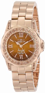 Invicta Brown Dial Stainless Steel Band Watch #15051 (Women Watch)