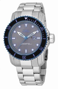 Invicta Pro Diver Quartz Analog Date Grey Dial Stainless Steel Watch # 15077 (Men Watch)