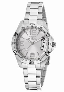 Invicta Specialty Quartz Analog Date Silver Dial Stainless Steel Watch # 15118 (Women Watch)
