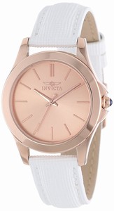 Invicta Rose Gold Dial Stainless Steel Band Watch #15151 (Women Watch)