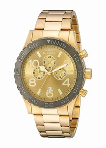 Invicta Gold Dial Stainless Steel Band Watch #15160 (Men Watch)