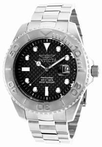 Invicta Pro Diver Quartz Analog Date Black Dial Stainless Steel Watch # 15173 (Men Watch)