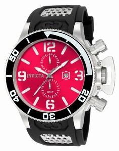 Invicta Swiss Quartz Red Watch #15175 (Men Watch)