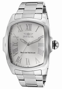 Invicta Lupah Quartz Analog Special Edition Silver Dial Stainless Steel Watch # 15187 (Men Watch)