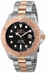 Invicta Black Dial Stainless Steel Band Watch #15188-1 (Men Watch)