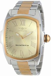 Invicta Beige Dial Stainless Steel Band Watch #15190 (Men Watch)