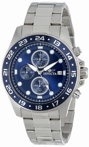 Invicta Blue Dial Stainless Steel Watch #15205 (Men Watch)